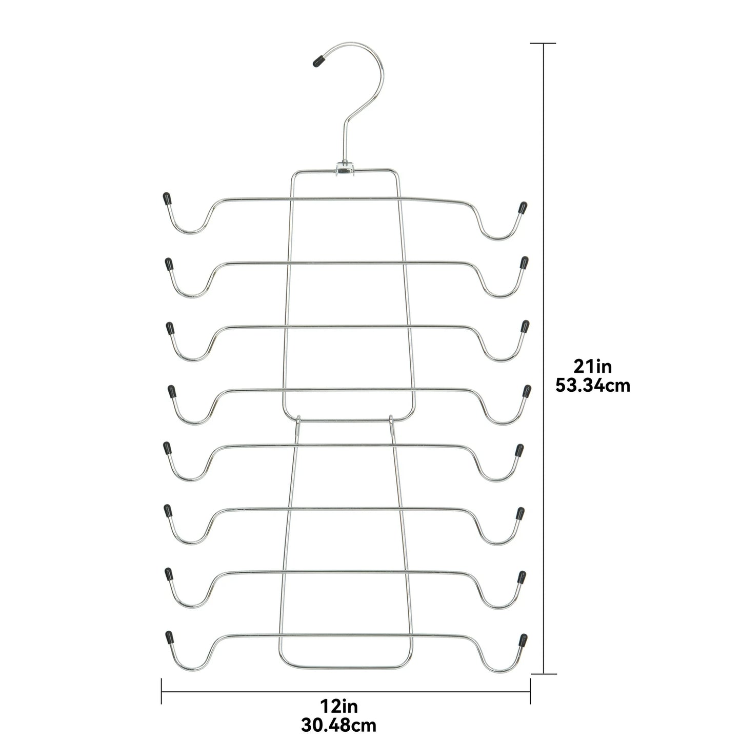 (2 pack) Folding Tank Top & Bra Hanger - Heavy Duty Metal, Space Saving Hanger for Adults