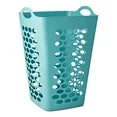 Mainstays Flexible Plastic Square Laundry Hamper, 3 Pack, Teal