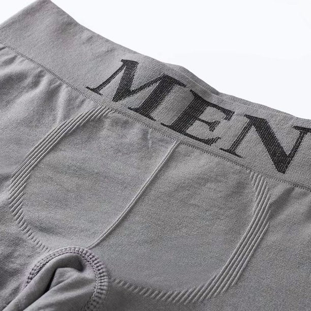 5 Pcs Thin Style Men's High Elastic Plain Color Comfortable Boxer Briefs Panties Breathable Pantyhose Mixed Color 5 pieces weight 50-80kg