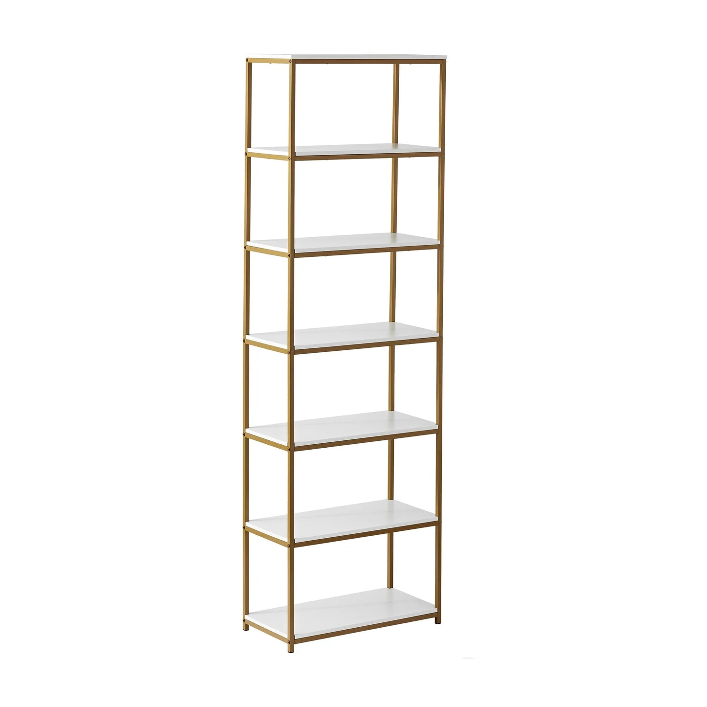 Mainstays 6-Shelf Metal Frame Bookcase