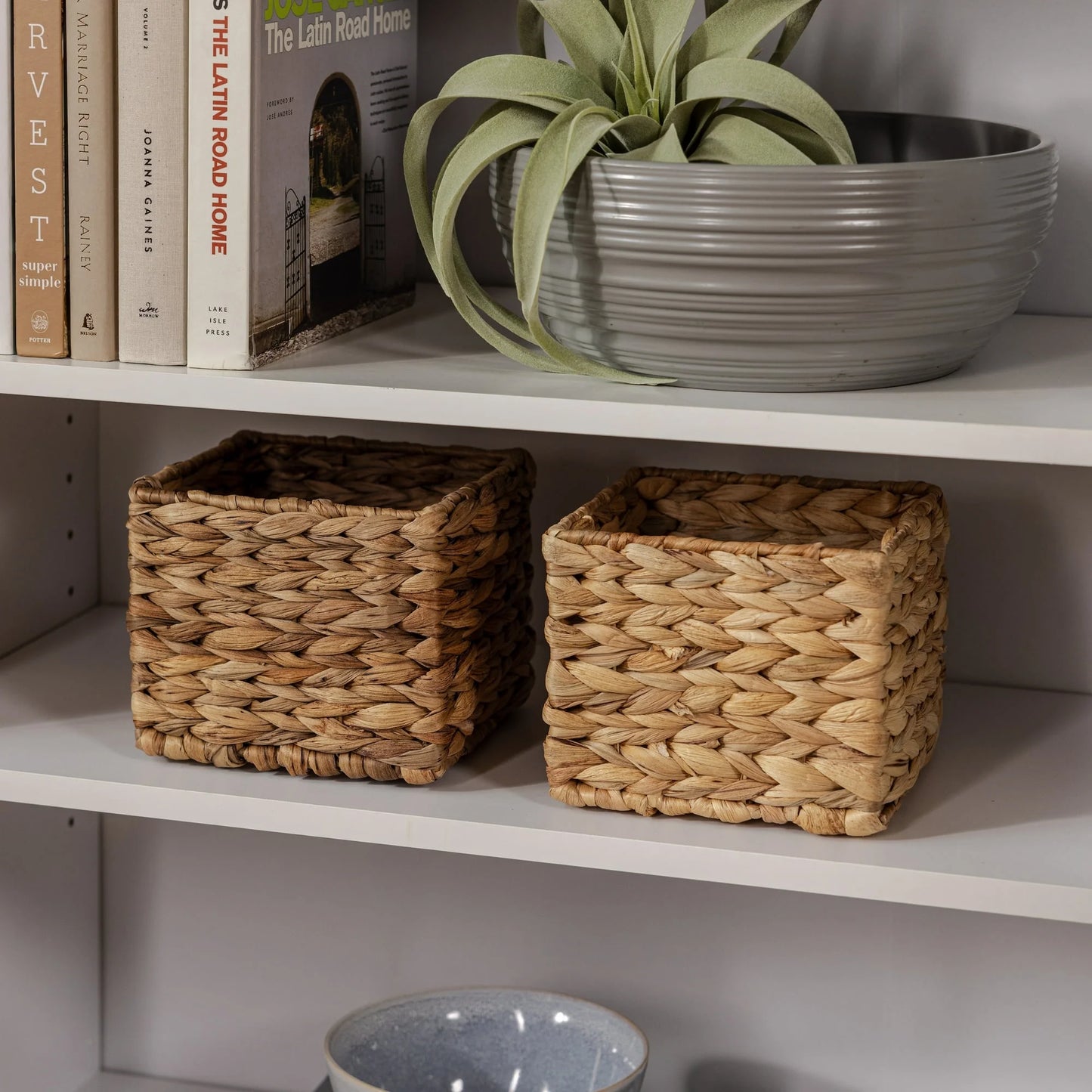 Mainstays 3-Shelf Bookcase with Adjustable Shelves, True Black Oak & White