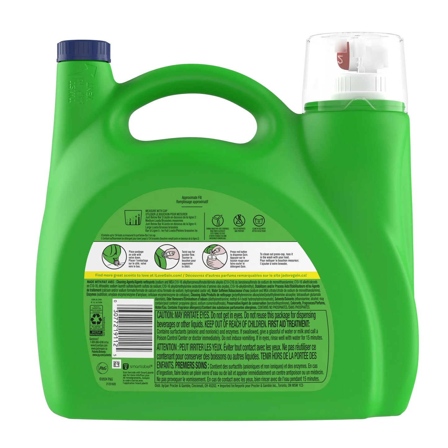 Gain Liquid Laundry Detergent, Moonlight Breeze Scent