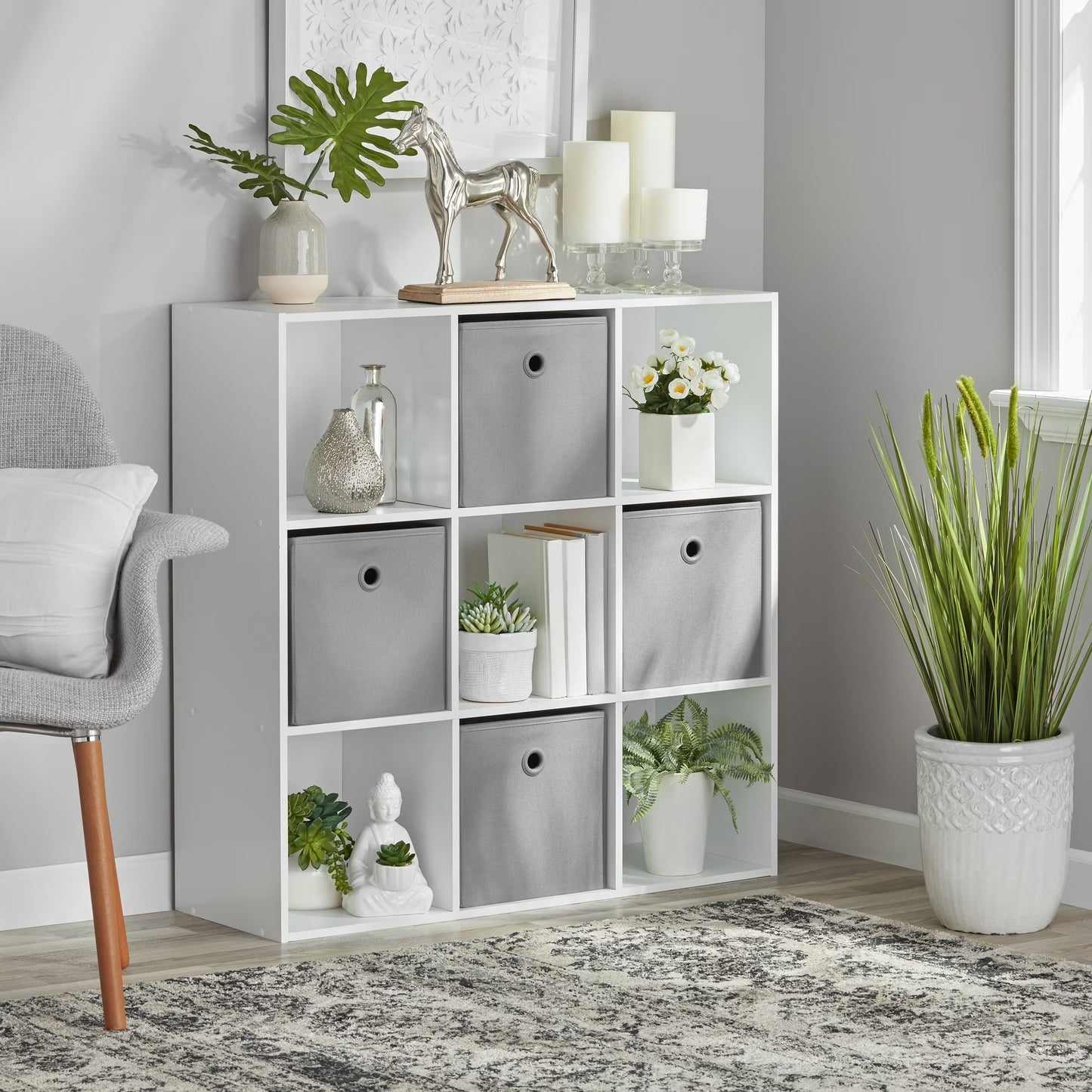Mainstays 9 Cube Storage Organizer.