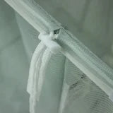 Mainstays Soft Silver 3 Bag Mesh Rolling Laundry Sorter Cart