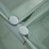 Mainstays Soft Silver 3 Bag Mesh Rolling Laundry Sorter Cart