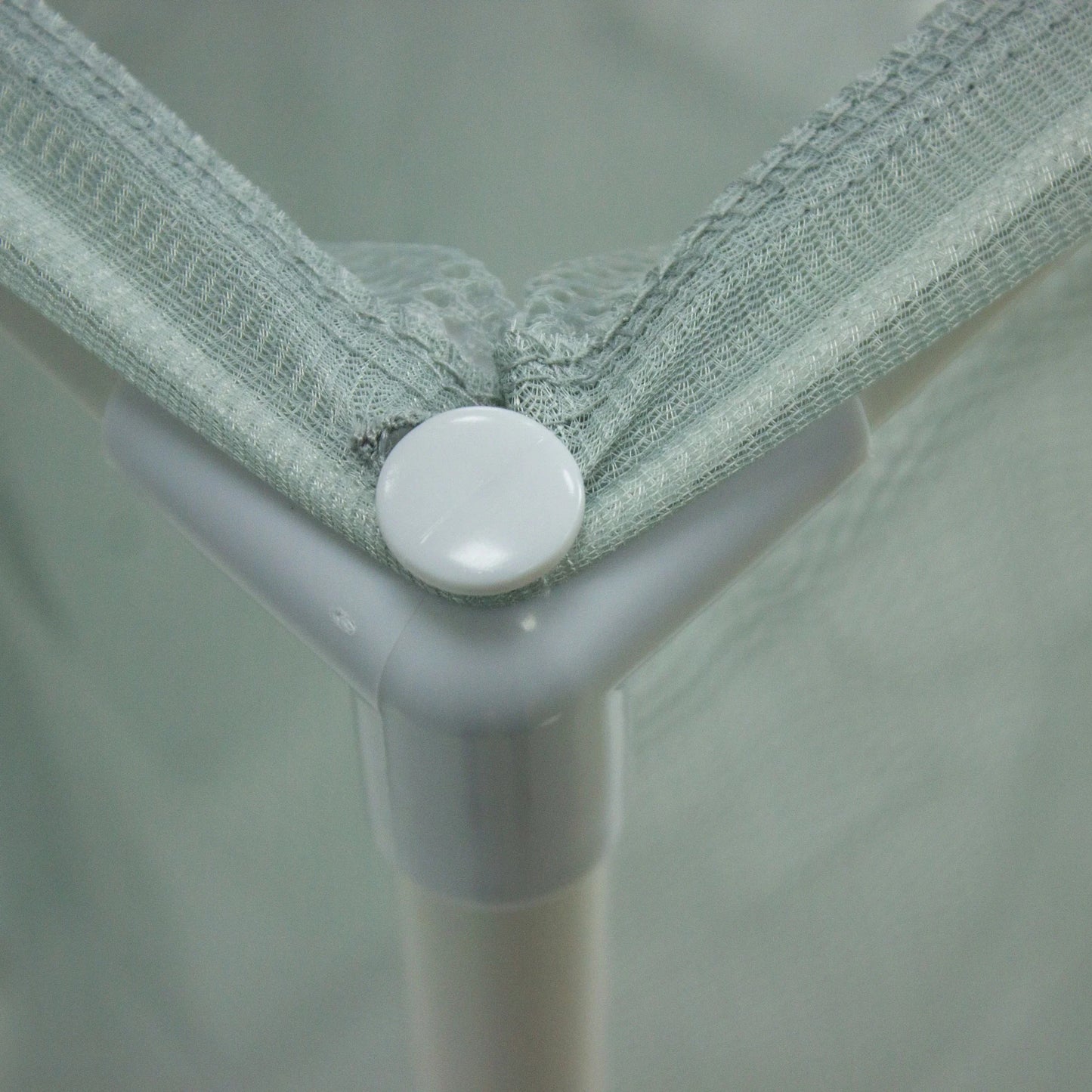 Mainstays Soft Silver 3 Bag Mesh Rolling Laundry Sorter Cart