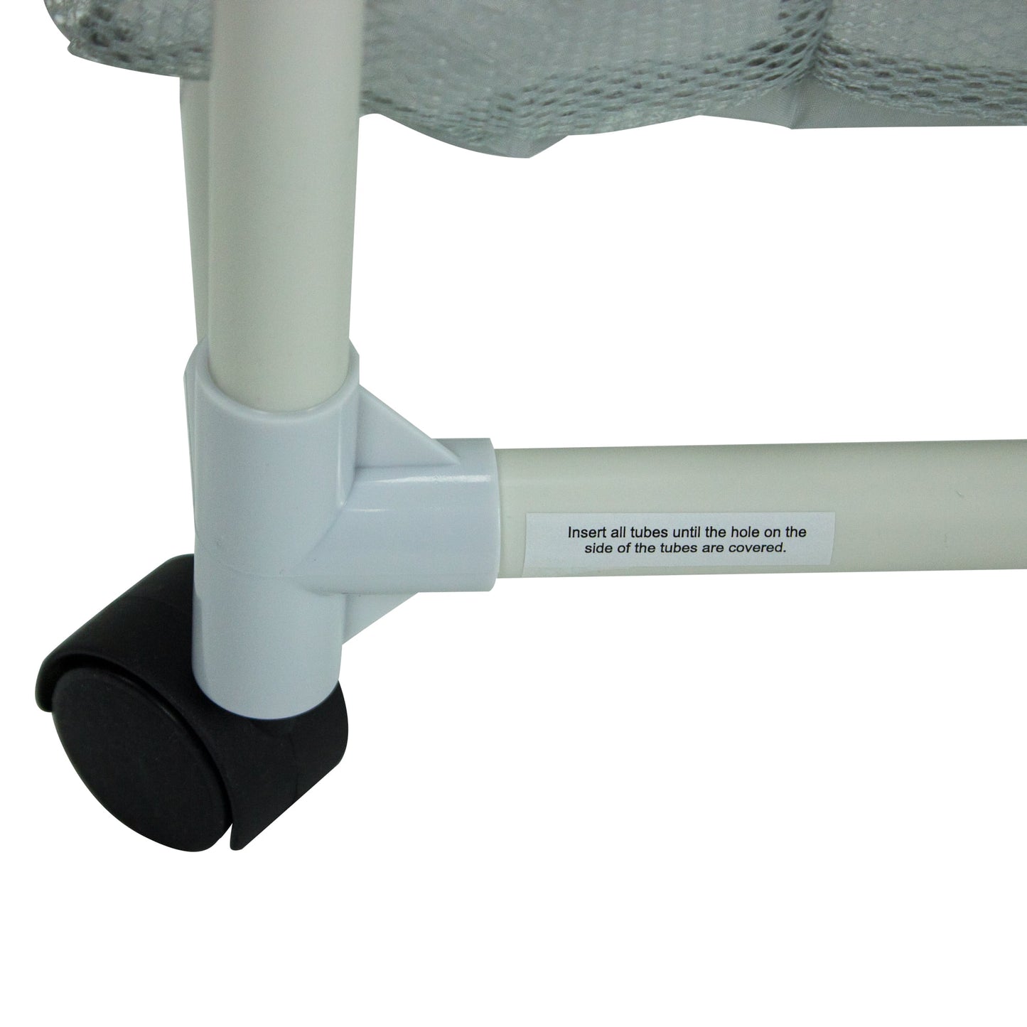 Mainstays Soft Silver 3 Bag Mesh Rolling Laundry Sorter Cart