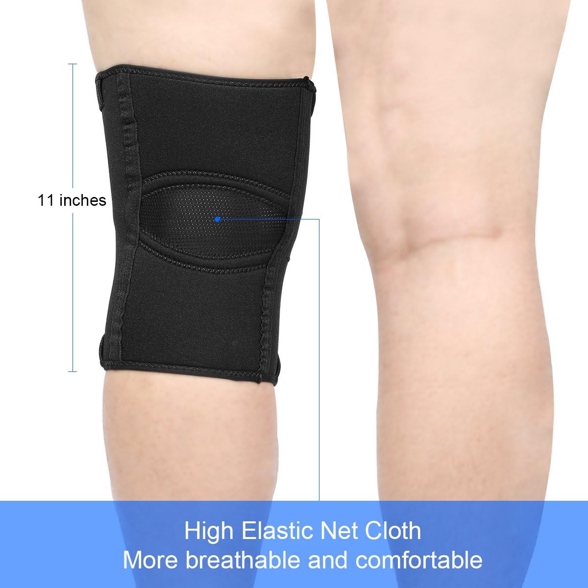 Nvorliy Plus Size Knee Compression Sleeve, Knee Brace for Large Legs Medical Support for Knee Pain Relief, Arthritis, Sports Exercise, Injury & Post-Surgery Recovery, Fit Men and Women (6XL)
