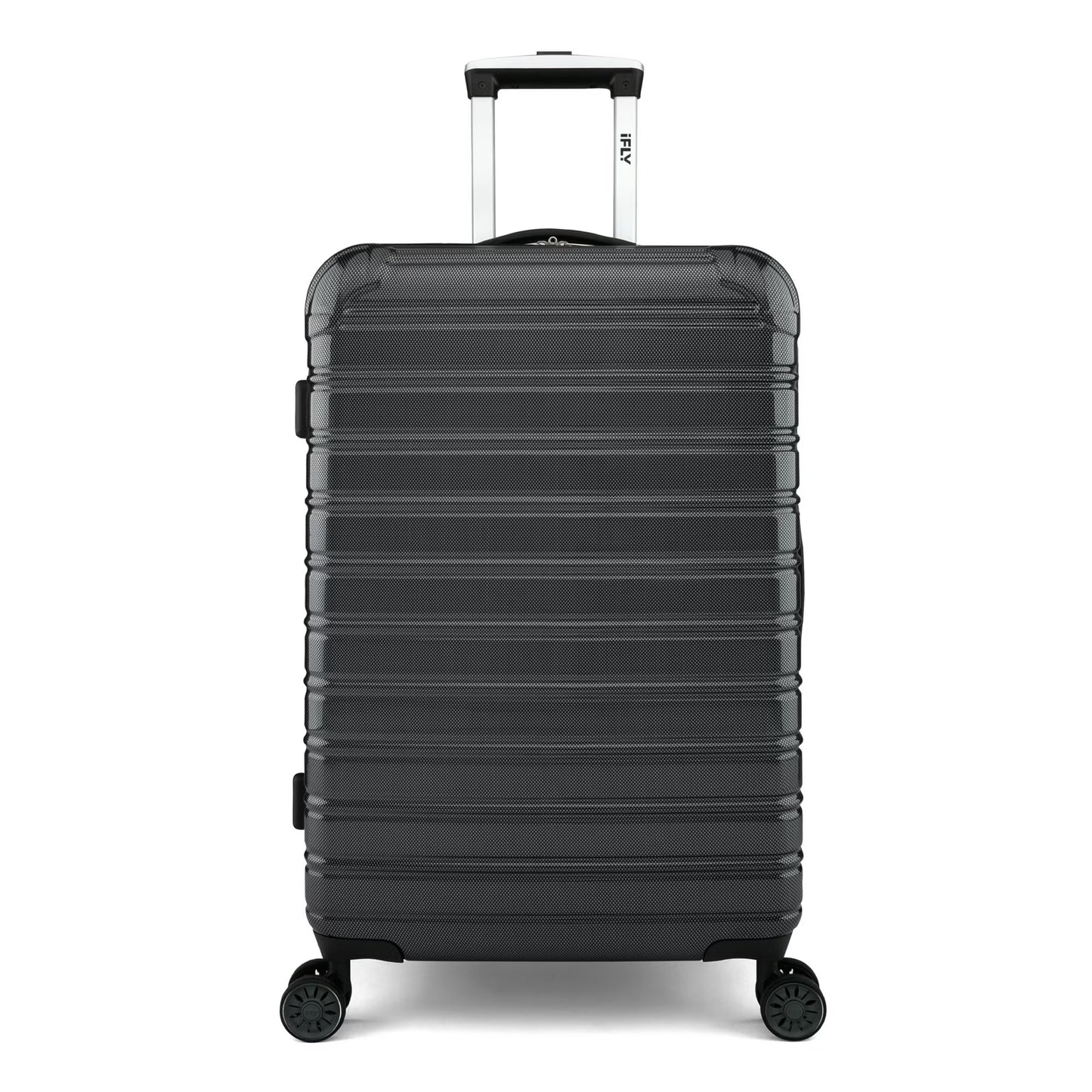 iFLY Hardside Fibertech Luggage 24" Checked Luggage, Cotton Candy