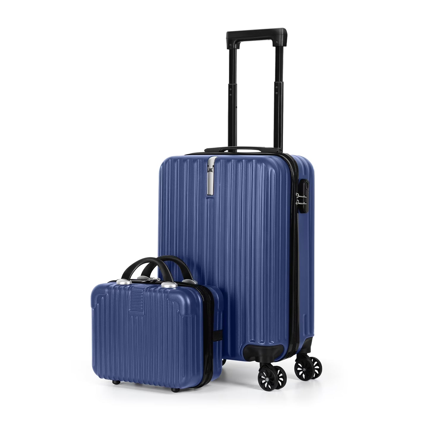 2PCS Luggage Two Piece Rolling Luggage Set Lightweight With Hook 20″ + 14″ Save Upto 6$