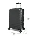 iFLY Hardside Fibertech Luggage 24" Checked Luggage, Cotton Candy