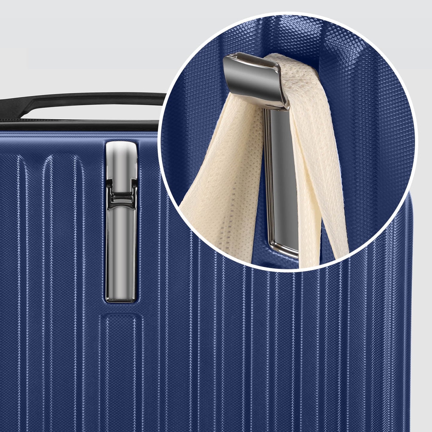 2PCS Luggage Two Piece Rolling Luggage Set Lightweight With Hook 20″ + 14″ Save Upto 6$