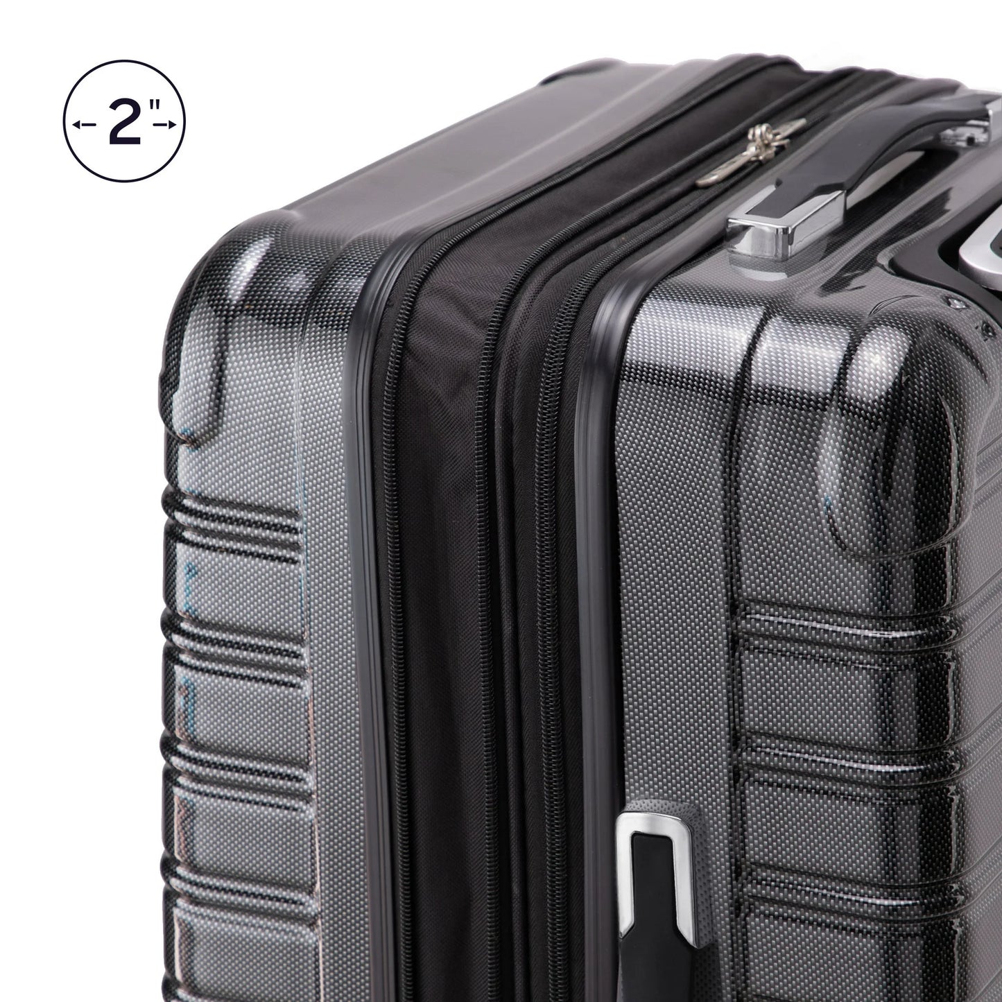 iFLY Hardside Fibertech Luggage 24" Checked Luggage, Cotton Candy