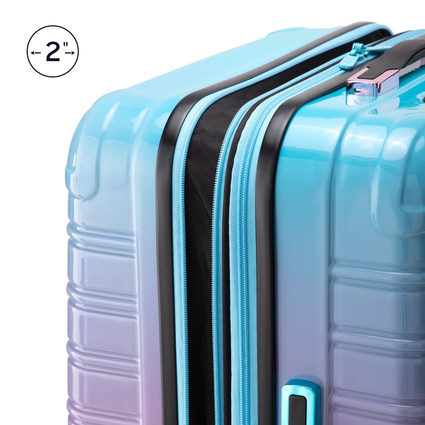 iFLY Hardside Fibertech Luggage 24" Checked Luggage, Cotton Candy