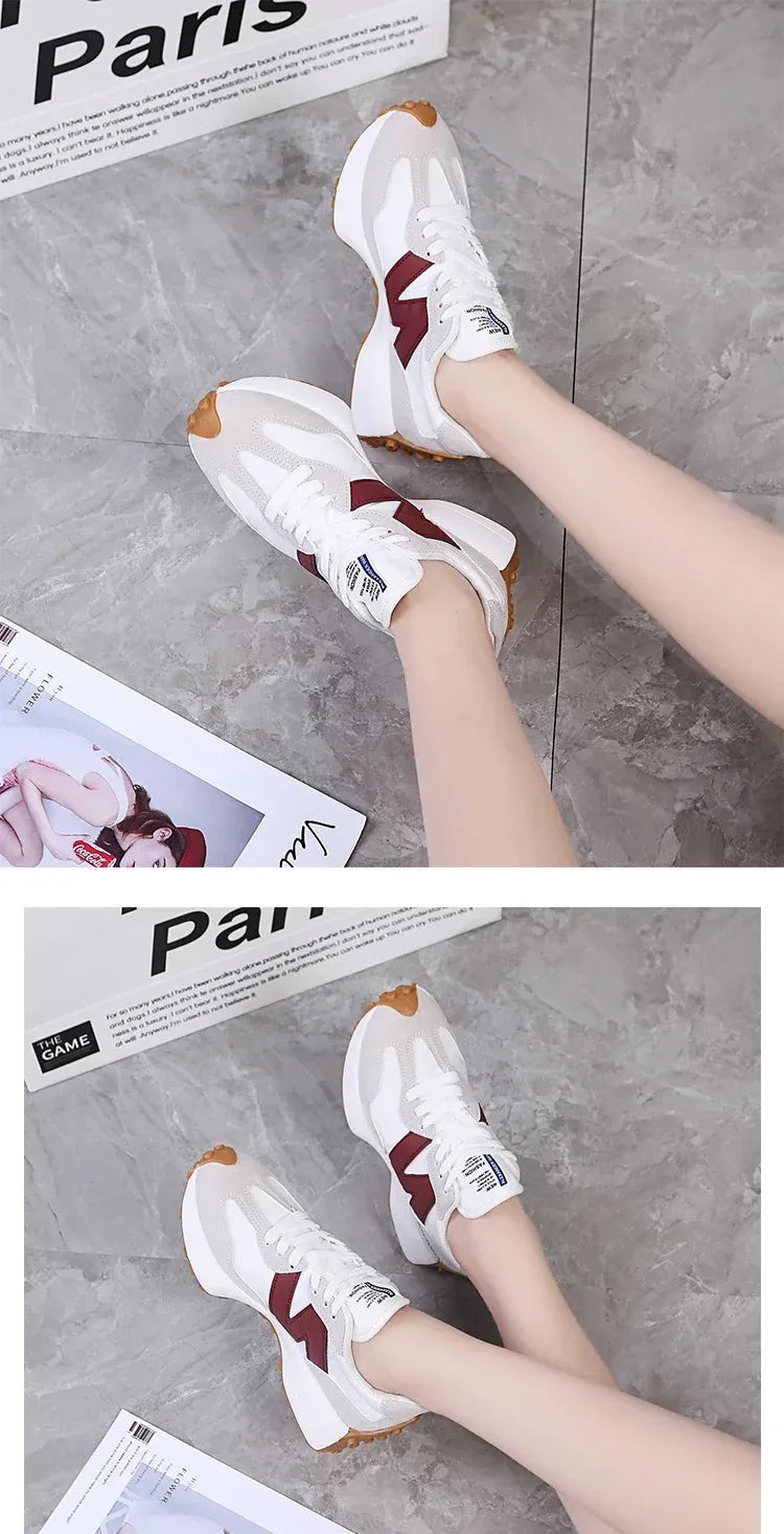 Casual Shoes, Sports Matching Korean Style, Breathable and Wear-Resistant, Very Suitable for Travel, Running Wear, Very Suitable for Women's Casual Sports Shoes