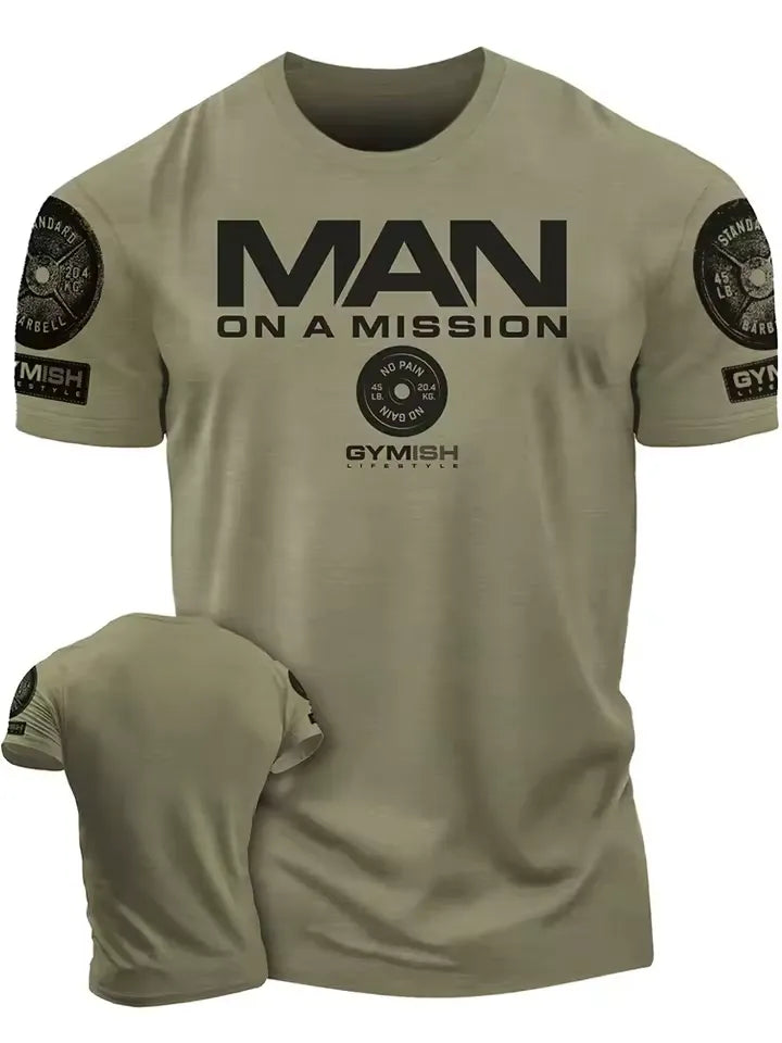 Lift Heavy Recover Fully T-Shirts for Workout, Funny Gym Shirt for Men