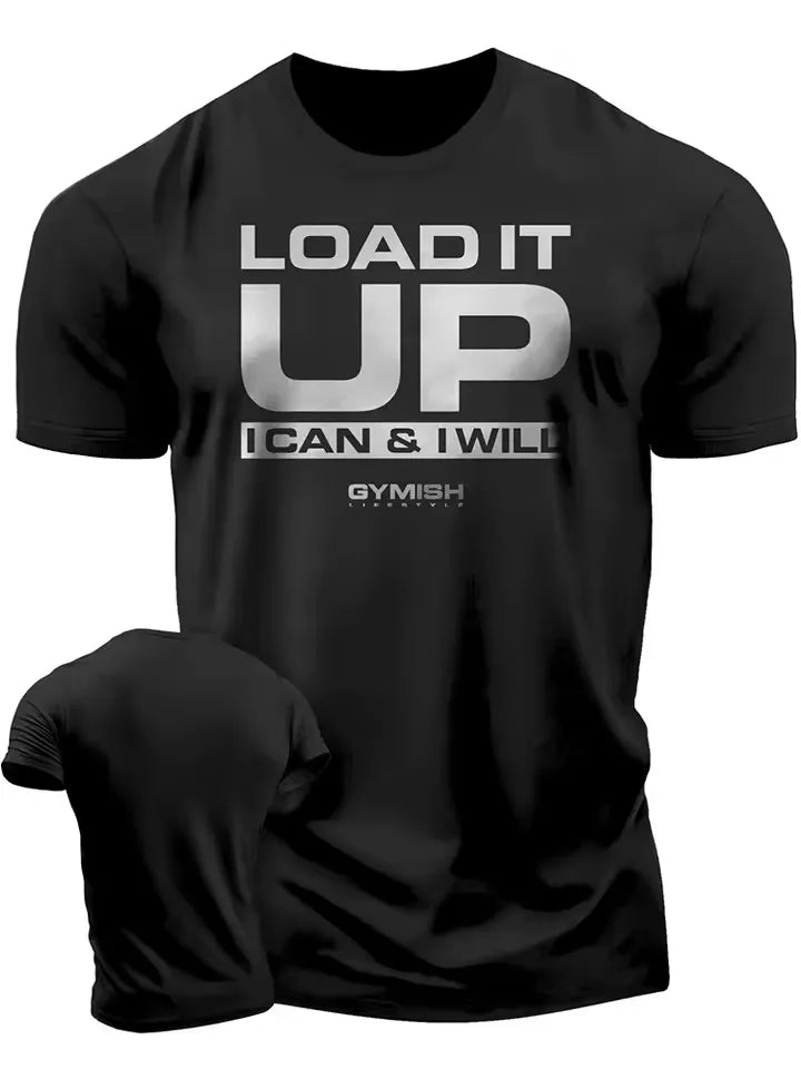 Lift Heavy Recover Fully T-Shirts for Workout, Funny Gym Shirt for Men