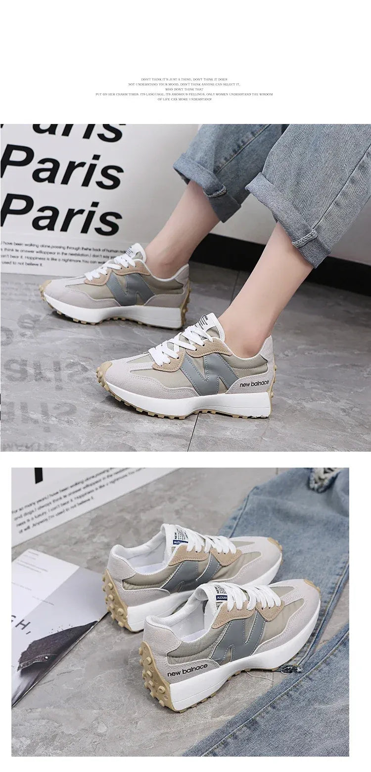 Casual Shoes, Sports Matching Korean Style, Breathable and Wear-Resistant, Very Suitable for Travel, Running Wear, Very Suitable for Women's Casual Sports Shoes