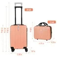 2PCS Luggage Two Piece Rolling Luggage Set Lightweight With Hook 20″ + 14″ Save Upto 6$