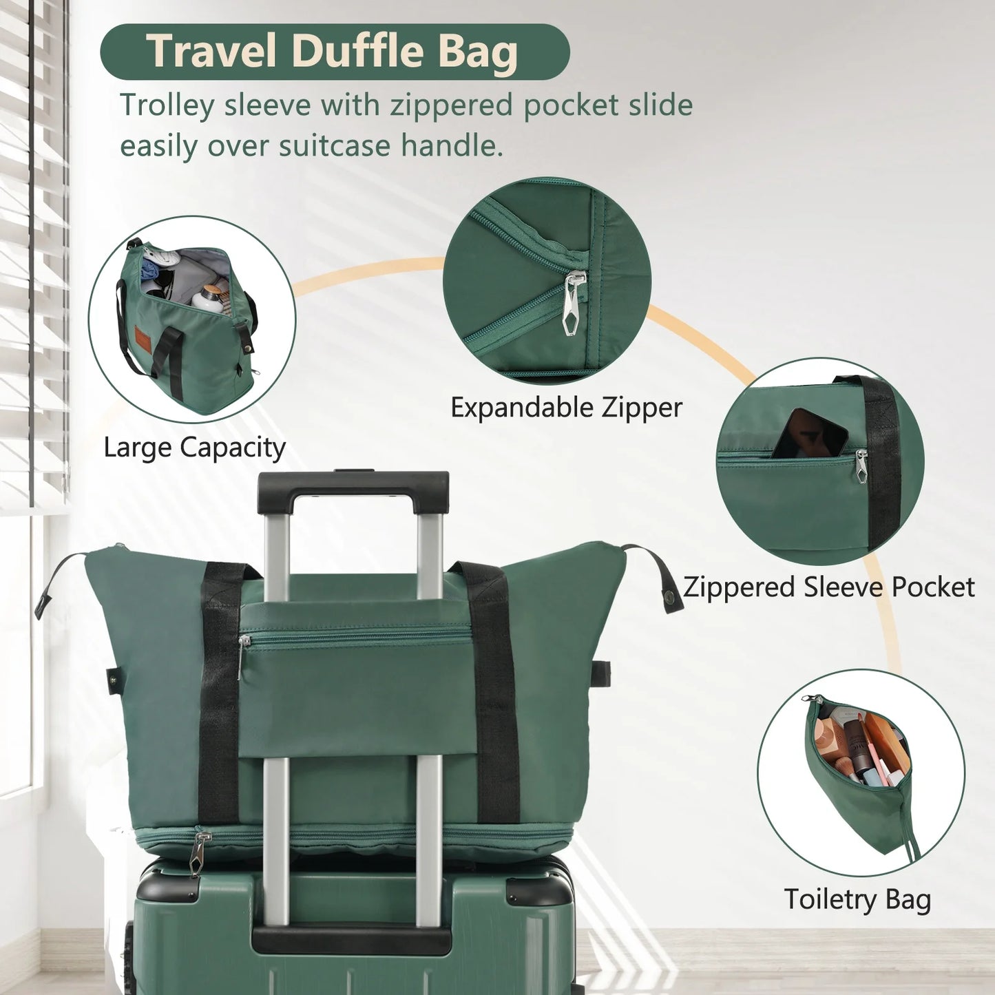Luggage Sets 3 Piece Lightweight Hardside Rugged Travel Suitcase with Wheels, 22” x 14” x 9” Airline Approved, TSA Lock