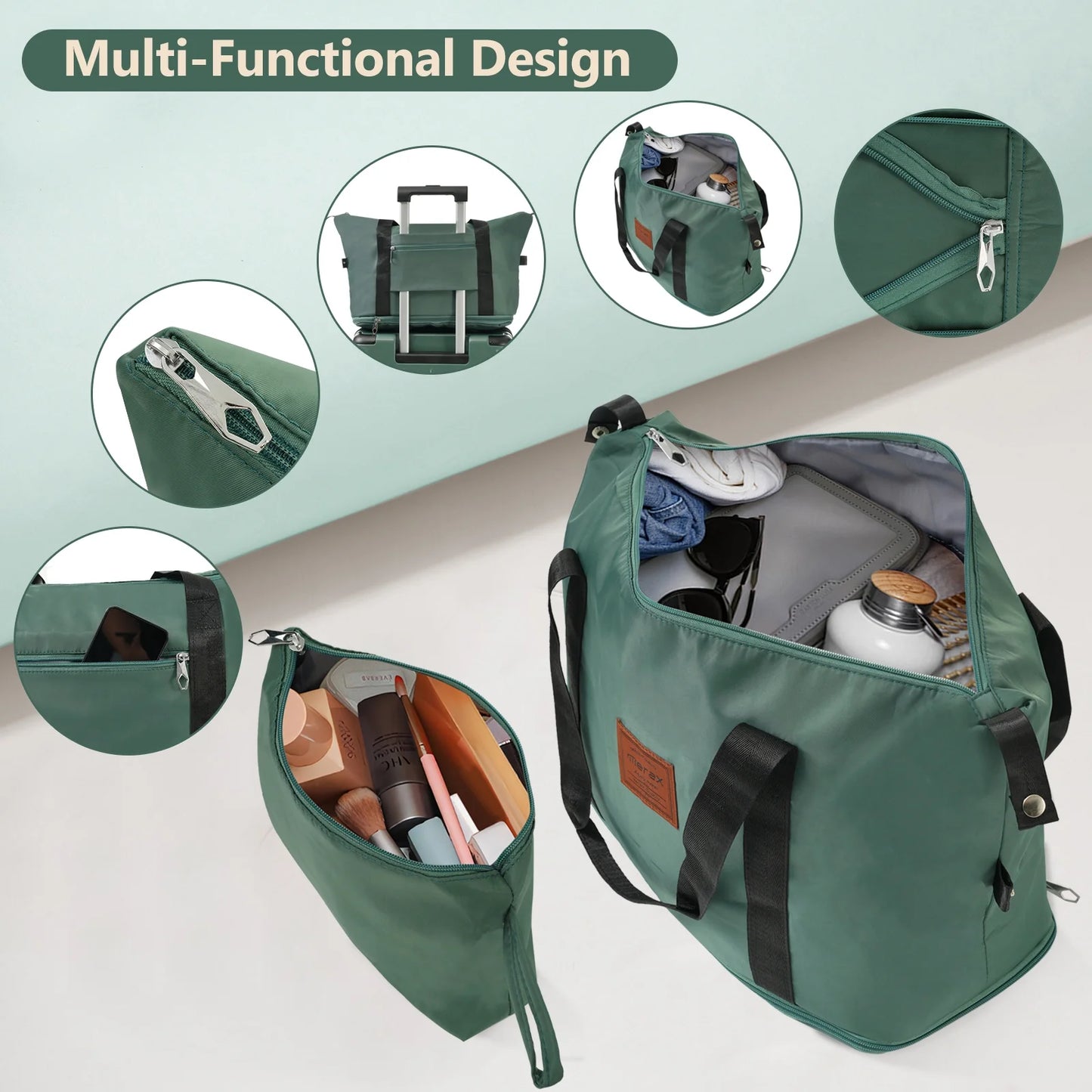 Luggage Sets 3 Piece Lightweight Hardside Rugged Travel Suitcase with Wheels, 22” x 14” x 9” Airline Approved, TSA Lock