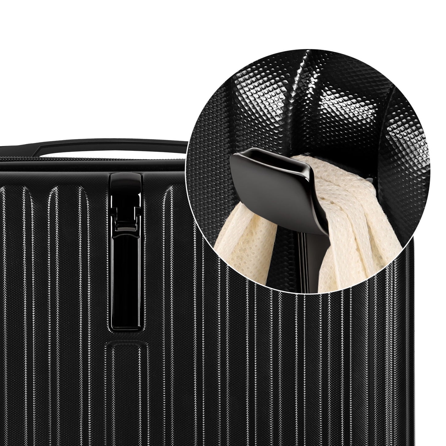 2PCS Luggage Two Piece Rolling Luggage Set Lightweight With Hook 20″ + 14″ Save Upto 6$