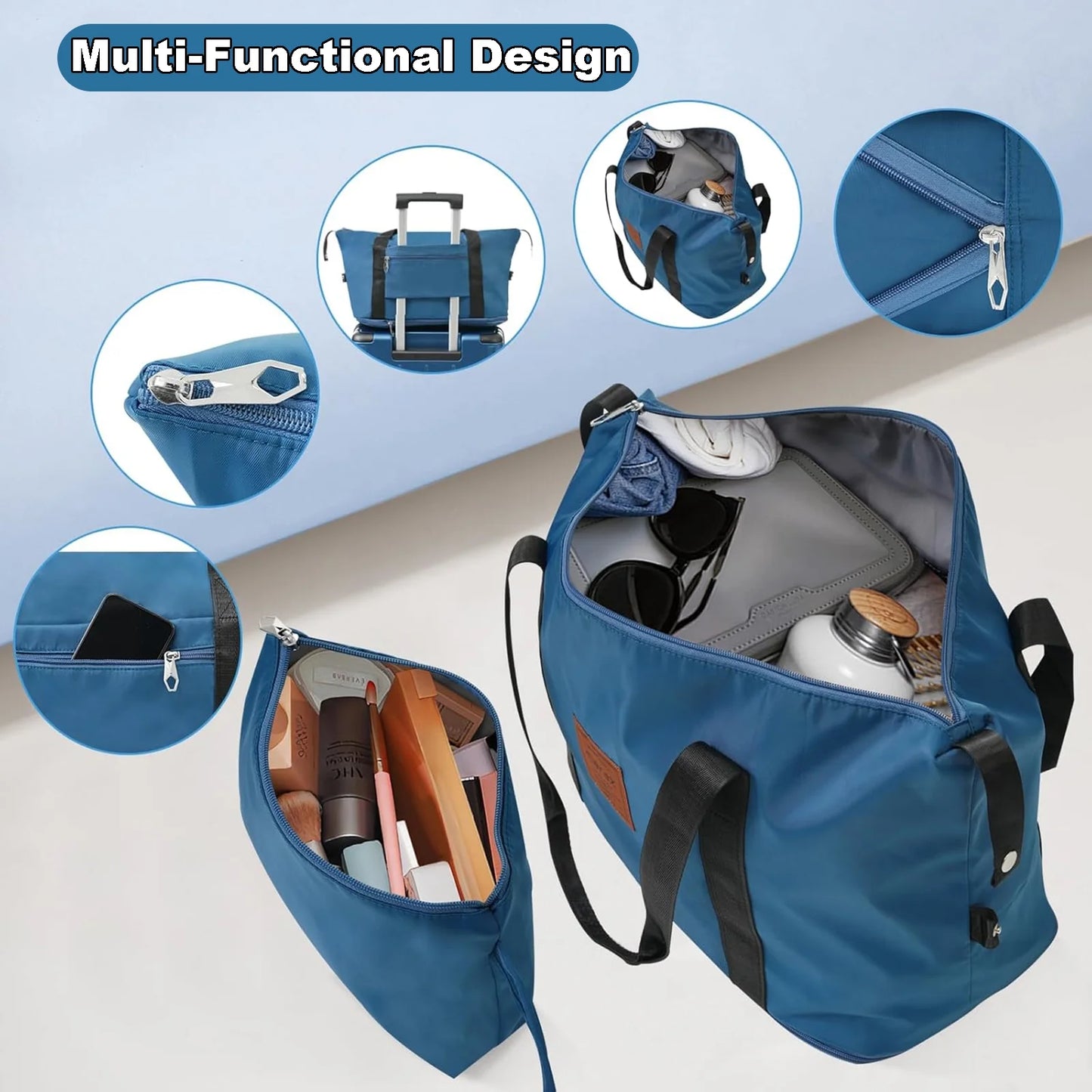 Luggage Sets 3 Piece Lightweight Hardside Rugged Travel Suitcase with Wheels, 22” x 14” x 9” Airline Approved, TSA Lock
