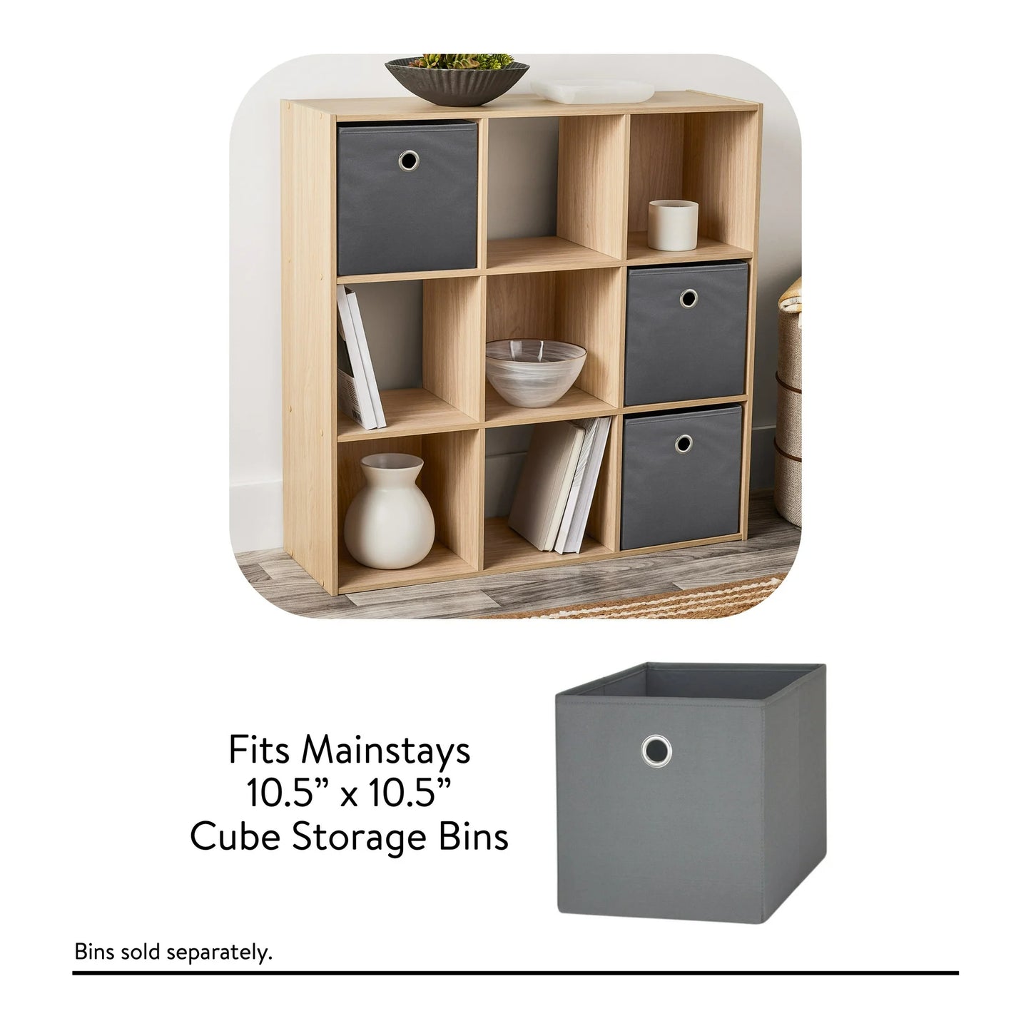 Mainstays 9 Cube Storage Organizer.