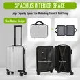 2PCS Luggage Two Piece Rolling Luggage Set Lightweight With Hook 20″ + 14″ Save Upto 6$