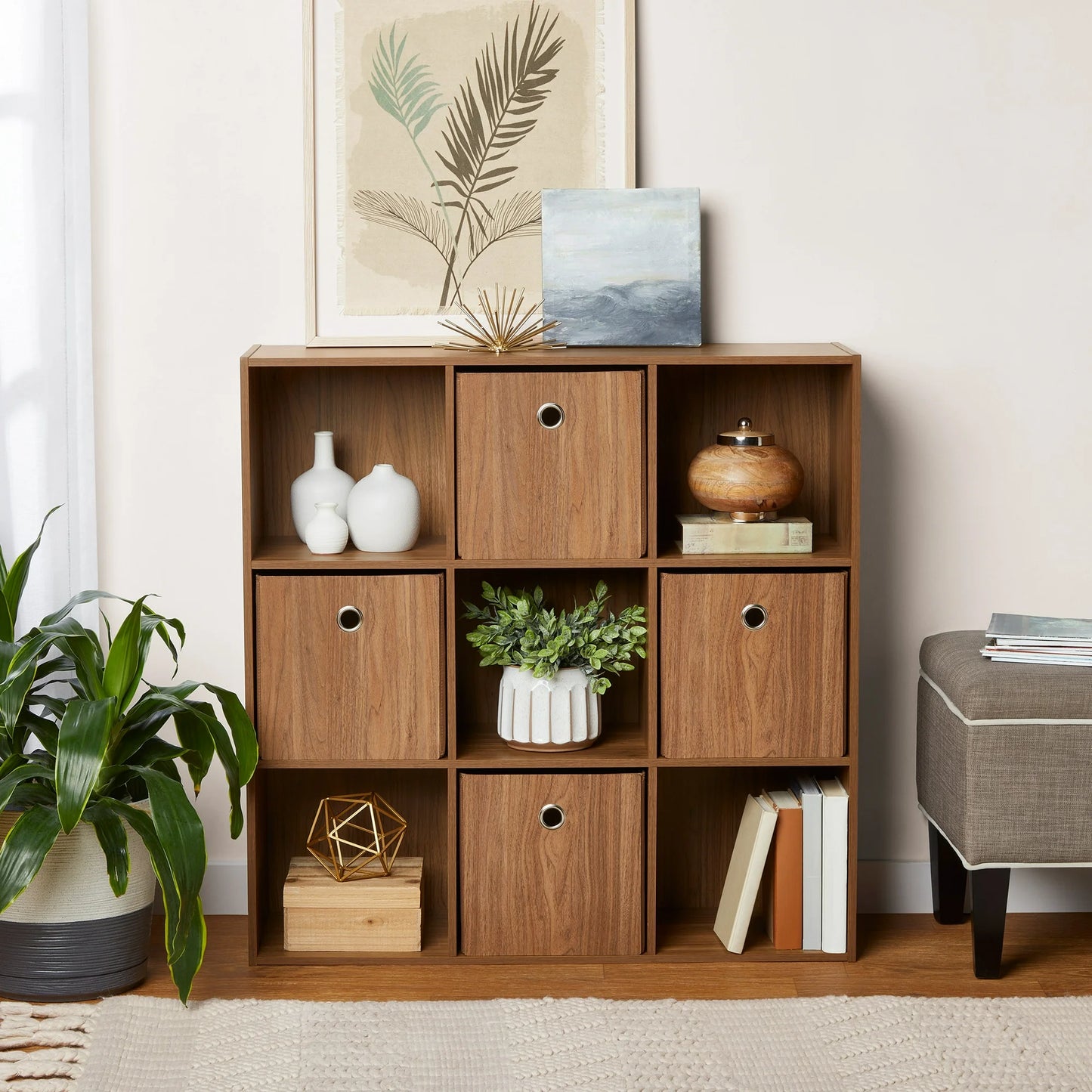 Mainstays 9 Cube Storage Organizer.