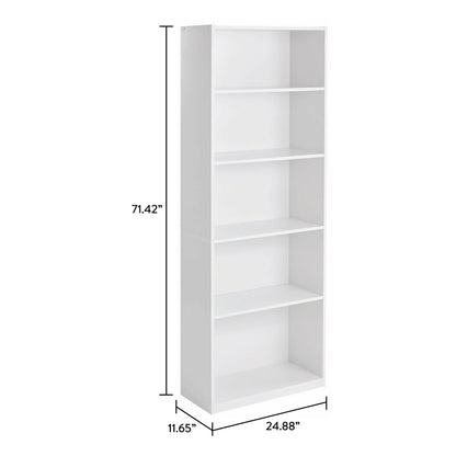 Mainstays 5-Shelf Bookcase with Adjustable Shelves