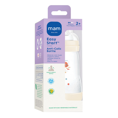 MAM Easy Start Anti-Colic Bottle 9 oz, 1 pack- Linen