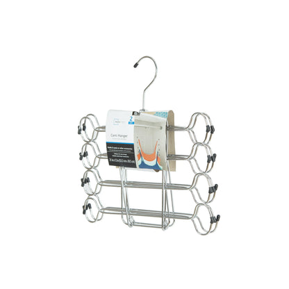 (2 pack) Folding Tank Top & Bra Hanger - Heavy Duty Metal, Space Saving Hanger for Adults