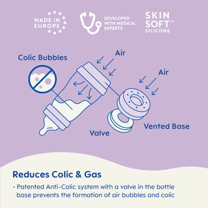MAM Easy Start Anti-Colic Bottle 9 oz, 1 pack- Linen