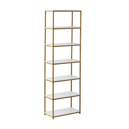 Mainstays 6-Shelf Metal Frame Bookcase
