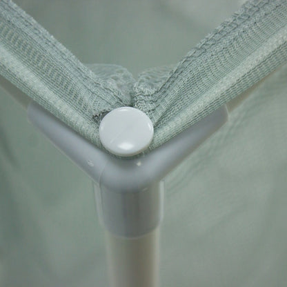 Mainstays Soft Silver 3 Bag Mesh Rolling Laundry Sorter Cart
