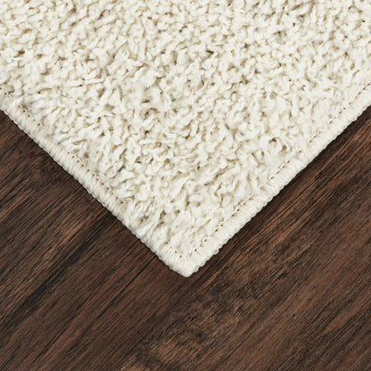 Mainstays Traditional Solid Ivory Tufted Shag Indoor Accent Rug, 1'8"x2'10"