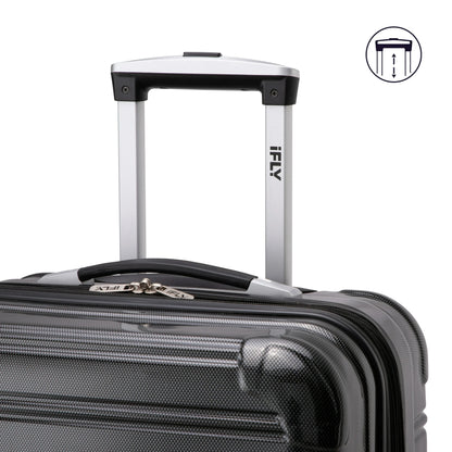 iFLY Hardside Fibertech Luggage 24" Checked Luggage, Cotton Candy