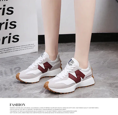 Casual Shoes, Sports Matching Korean Style, Breathable and Wear-Resistant, Very Suitable for Travel, Running Wear, Very Suitable for Women's Casual Sports Shoes