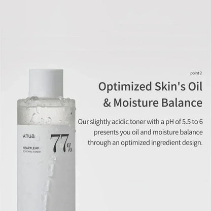 Anua Heartleaf Cleansing Oil & Deep Cleansing Foam & Soothing Toner, Pore Control, Gentle Korean Skincare