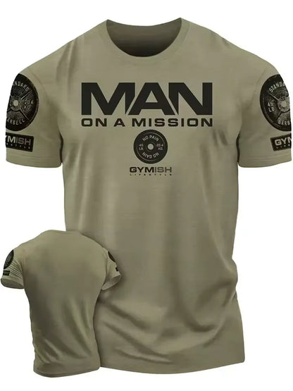 Lift Heavy Recover Fully T-Shirts for Workout, Funny Gym Shirt for Men