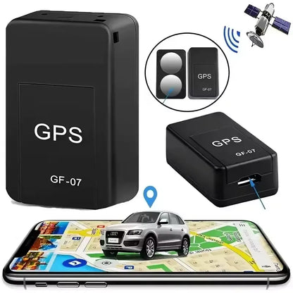 GF-07 Mini GPS Tracker, Magnetic Mini GPS Real Time Long Standby Tracking Device for Vehicle Car Person Dog Pet Size: about 42 * 25 * 20mm Black