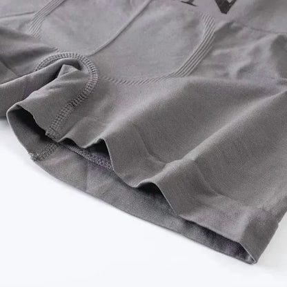 5 Pcs Thin Style Men's High Elastic Plain Color Comfortable Boxer Briefs Panties Breathable Pantyhose Mixed Color 5 pieces weight 50-80kg