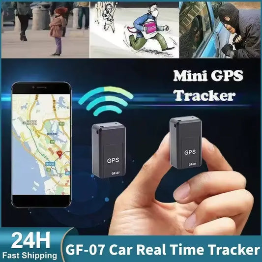 GF-07 Mini GPS Tracker, Magnetic Mini GPS Real Time Long Standby Tracking Device for Vehicle Car Person Dog Pet Size: about 42 * 25 * 20mm Black