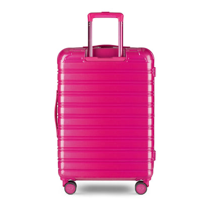 iFLY Hardside Fibertech Luggage 24" Checked Luggage, Cotton Candy