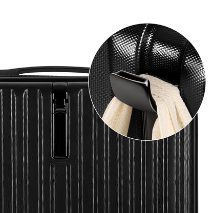 2PCS Luggage Two Piece Rolling Luggage Set Lightweight With Hook 20″ + 14″ Save Upto 6$
